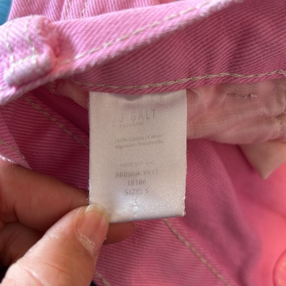 John Galt Brandy Melville Pink High Rise Baggy Wide Leg Cargo Pants Jeans - Picture 10 of 10